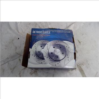 Detroit Axle Premium Drilled & Slotted Disc Brake Rotors
