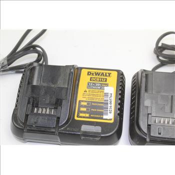 DeWalt 12V / 20V Lithium Ion Battery Chargers: 2 Items