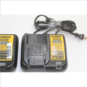 DeWalt 12V / 20V Lithium Ion Battery Chargers: 2 Items
