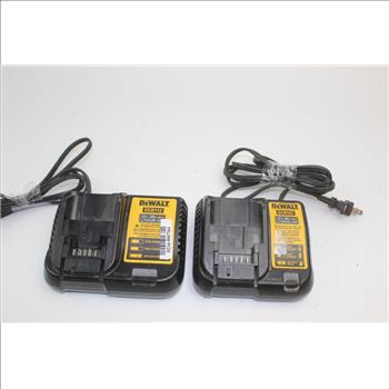 DeWalt 12V / 20V Lithium Ion Battery Chargers: 2 Items