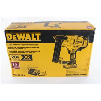 DeWalt 18GA Narrow Crown Stapler Kit