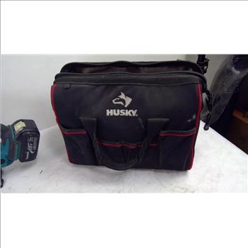 Dewalt 18V SDS Hammer, And Makita Jigsaw, With Husky Tool Bag, 3 Pieces