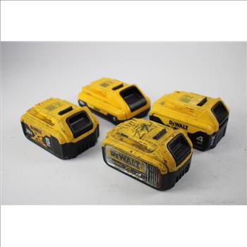 DeWalt 20V Battery Packs, 4 Pieces