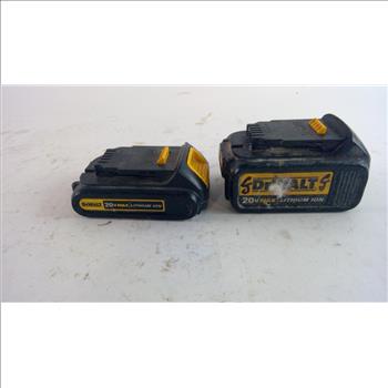 DeWalt 20V Max Lithium Ion Batteries, 2 Pieces