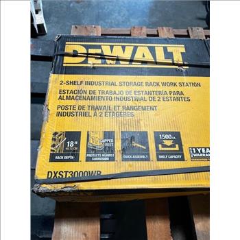 DeWalt 2-Shelf Industrial Storage Rack Work Station