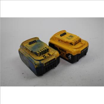 Dewalt 4Ah, 5Ah Batteries, 2 Pieces