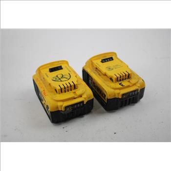 Dewalt 4Ah, 5Ah Battery Packs, 2 Pieces