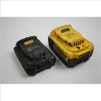 Dewalt 5Ah, 1.5Ah Batteries, 2 Pieces