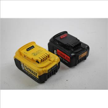 Dewalt 5Ah Battery, Lithium-Ion 6Ah Battery, 2 Pieces