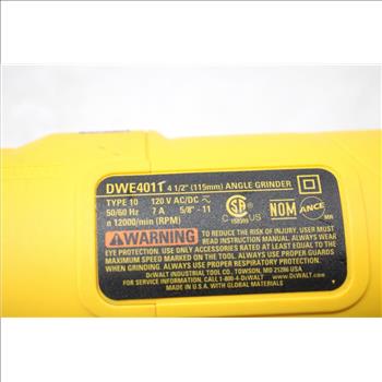 Dewalt Angle Grinder 120v