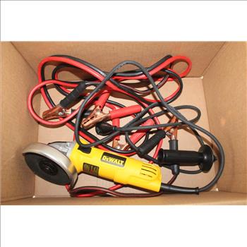 DeWalt Angle Grinder And Jumper Cables