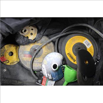 Dewalt Bag With Angle Grinder, Socket Set And More