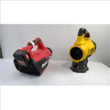 Dewalt Blower, And Bauer Blower, 2 Pieces