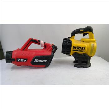 Dewalt Blower, And Bauer Blower, 2 Pieces