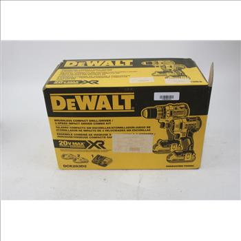 DeWalt Brushless Compact Drill/Driver/3-Speed Impact Driver Combo Kit