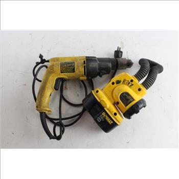 DeWalt Corded Hammer Drill And More, 2 Pieces