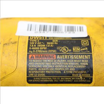 DeWalt Corded VSR Hammer Drill DW511