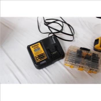 Dewalt Cordless Drill Driver, Single Port Charger, Drill Bets, 3 Pieces
