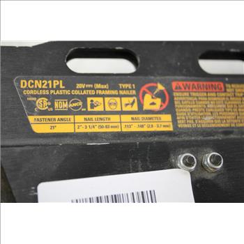 DeWalt Cordless Framing Nailer Tool Only