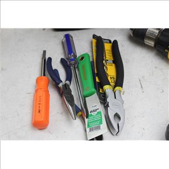 Dewalt Cordless Hammerdrill, Workforce Pliers And More Tools, 10+ Pieces