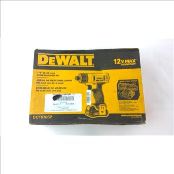 DeWalt Cordless Screwdriver Kit