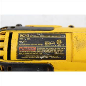 Dewalt Dc742 Cordless Drill Driver