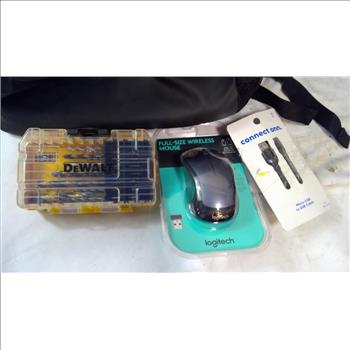 DeWalt Drill Bit Kit, Logitech Wireless Mouse, And More, 6+ Pieces