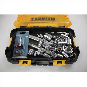 Dewalt Drive Socket Set & Tactix Double-Sided Organizer With Tools