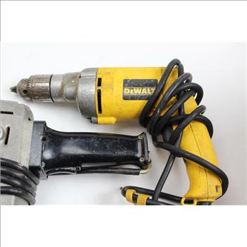 Dewalt DW235G Drill, Skil 487 Jig Saw, & More; 3 Pieces