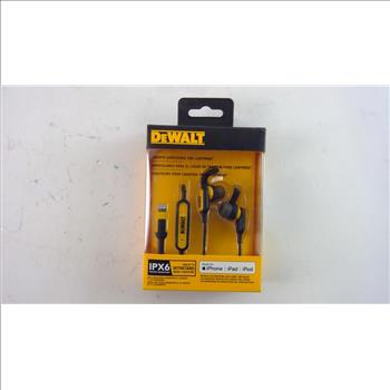 DeWalt Earphones, Lightning Adapter