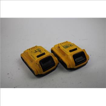 Dewalt Fast Charger, 2Ah Battery Packs, 3 Pieces