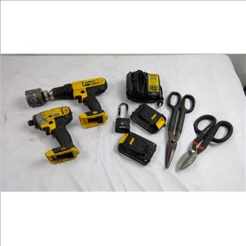 DeWalt Impact Driver, Compact Drill/Driver And Craftsman Shears In Dewalt Case