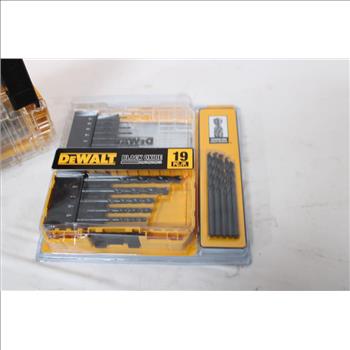 Dewalt Maxfit Ultra Steel Screwdriving Drill Bit Set & Dewalt Black Oxide Drill Bit Set