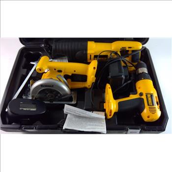 DeWalt Reciprocating Saw, Circular Saw & Cordless Drill