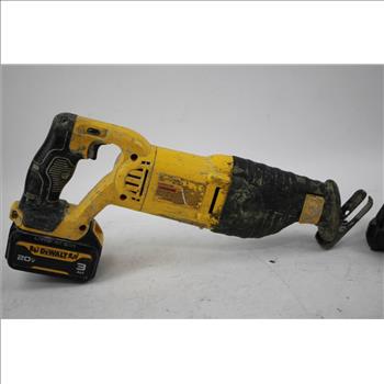 Dewalt Reciprocating Saw With Battery Chargers, 3 Pieces