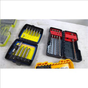 Dewalt, Ryobi, Bosch Drill Bits, Doorman Cotter Pins, Machine Screws, And More, 9 Pieces