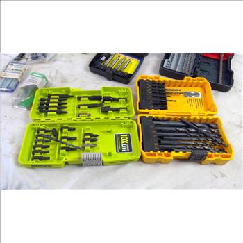 Dewalt, Ryobi, Bosch Drill Bits, Doorman Cotter Pins, Machine Screws, And More, 9 Pieces