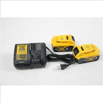 Dewalt Tool Bag With Hammer Drill/ Drill Driver, Impact Driver, Battery Pack And Battery Charger, 5 Pieces