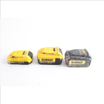 DeWalt Tool Batteries, 3 Pieces