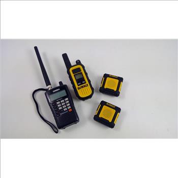 Dewalt Walkie Talkie IP-67, Wearable Walkie Talkie, Uniden Walkie Talkie, 4 Pieces