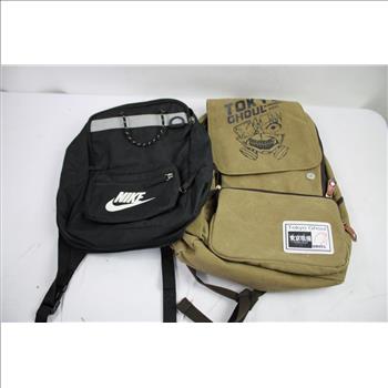 Deya, Nike, Tokyo Ghoul And Cars Backpacks, 4 Pieces