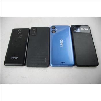 DIALN And More Cell Phone Lot, 4 Pieces, Sold For Parts