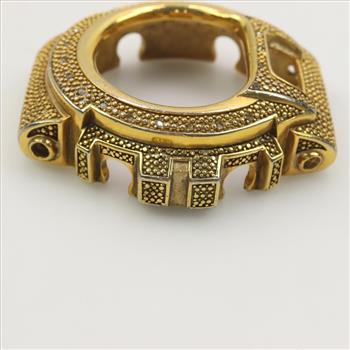 Diamond Base Metal Watch Case Top