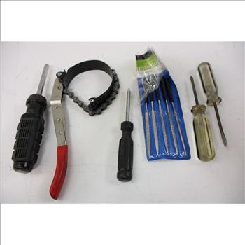 Diamond Grit Needle File Set, Screw Drivers, Wrenches, 10+ Pieces