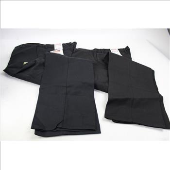 Dickies Flat Front Straight Leg Slim Fit Flex Pants, 34x32, 2 Pieces