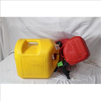 Diesel And Gasoline Cans, 3 Pieces