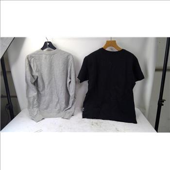 Diesel Sweatshirt, PRPS Bruised Never Broken T-Shirt, Size Small, 2 Pieces