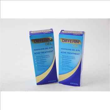 Differin Gel Adapalene Gel 0.1% Acne Treatment, 1.6 OZ