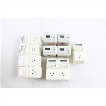 Digital Programmable Lamp And Appliance Timers, 11 Pieces