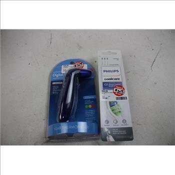 Digital Thermometers, Sonicare Brush Heads, Blood Glucose Monitoring System, 5 Pieces